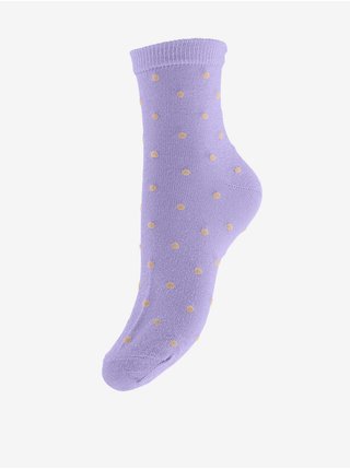 Fialové puntíkované ponožky Pieces Diana