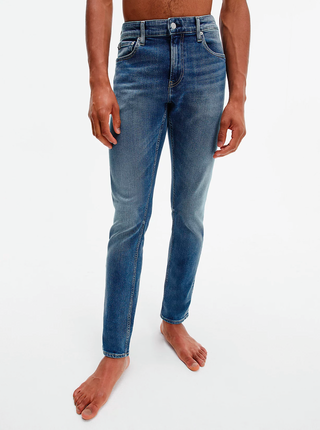 Modré pánské slim fit džíny Slim Calvin Klein Jeans