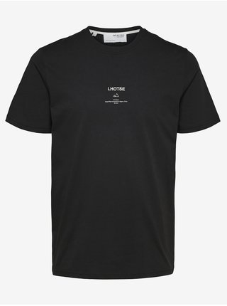 Černé pánské tričko Selected Homme Kody
