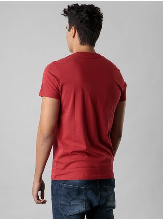 Červené pánské tričko s potiskem Devergo