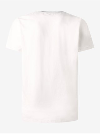 Bílé pánské tričko s potiskem Pepe Jeans Toby