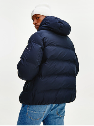 Tmavě modrá pánská prošívaná bunda Tommy Hilfiger Motion Hooded
