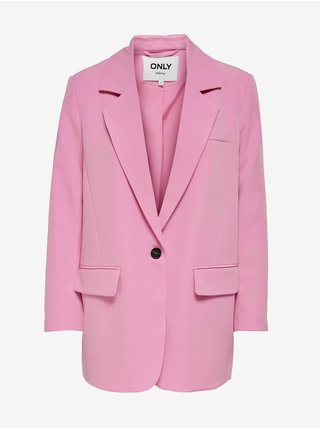 Růžové dámské oversize sako ONLY Lana-Berry