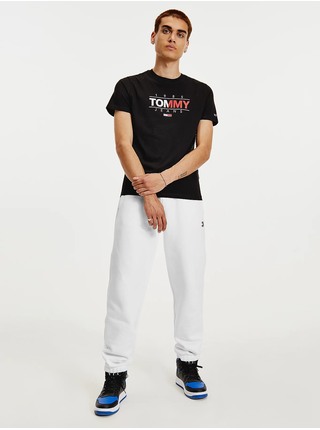 Černé pánské tričko Tommy Jeans Essential Graphic Tee