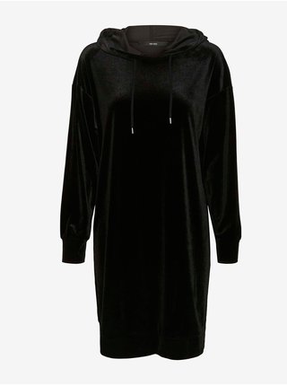 Černé dámské mikinové šaty s kapucí VERO MODA Dana