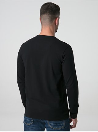 Černé pánské triko s potiskem LOAP Alarm
