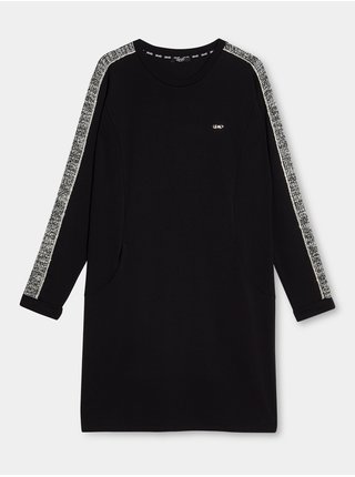 Bílo-černé dámské svetrové šaty Liu Jo