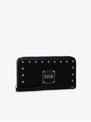 Čierna dámska malá peňaženka s ozdobnými detailmi Versace Jeans Couture Studs Revolution