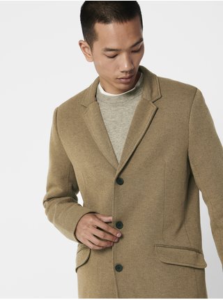 Kabáty pre mužov ONLY & SONS - hnedá