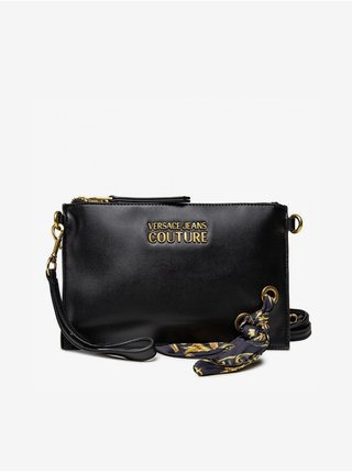 Černá dámská malá crossbody kabelka s ozdobnými detaily Versace Jeans Couture Thelma