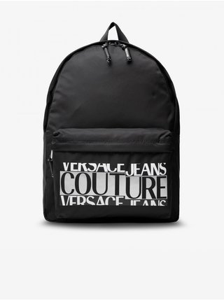 Čierny pánsky vzorovaný batoh Versace Jeans Couture