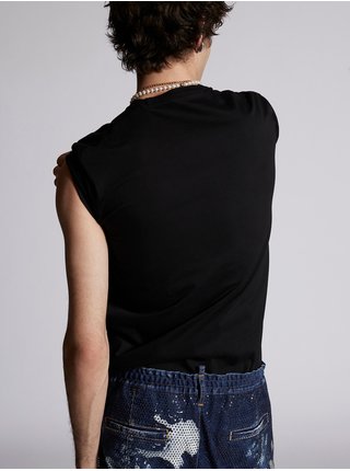 Čierne pánske tričko s potlačou DSQUARED2