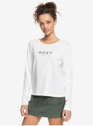 Biele dámske tričko s potlačou Roxy Loving Clouds