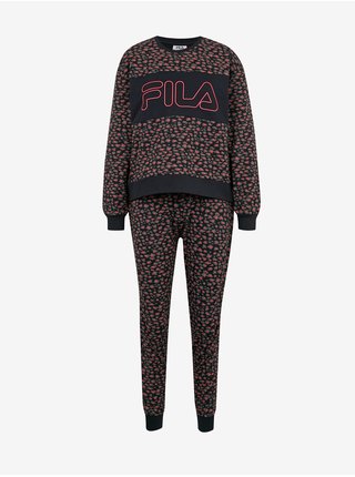 Černé dámské vzorované pyžamo FILA