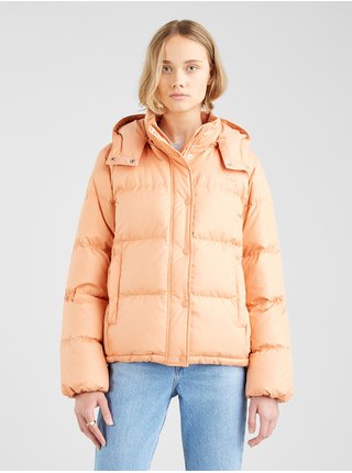 Meruňková dámská prošívaná zimní bunda s odepínací kapucí Levi's® Quinn