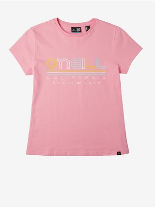 Ružové dievčenské tričko O'Neill All Year