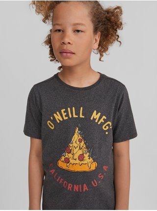 Tmavě šedé dětské tričko s potiskem O'Neill Cali