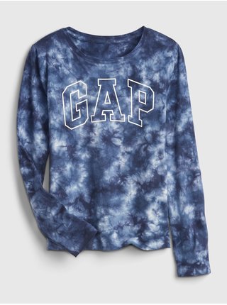 Dívky - Dětské tričko s logem GAP Modrá