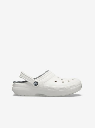 Bílé unisex pantofle Crocs