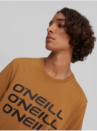 Hnědé pánské tričko O'Neill Triple Stack