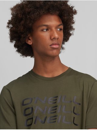 Khaki pánské tričko O'Neill Triple Stack