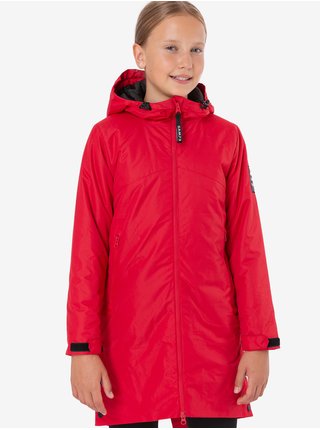 Červená dievčenská dlhá bunda SAM 73