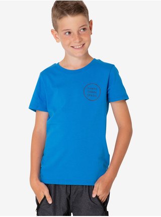 Modré chlapčenské tričko s potlačou SAM 73