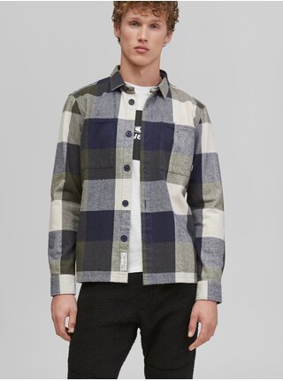 Bílo-modrá pánská flanelová kostkovaná košile O'Neill Utility Flannel Check