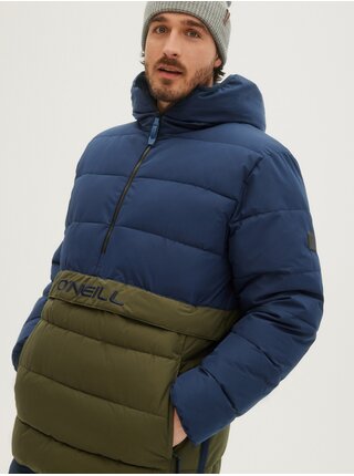 Zeleno-modrá pánská prošívaná bunda O'Neill Original Anorak