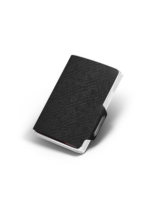Černá vzorovaná kožená peněženka  Mondraghi Elegance