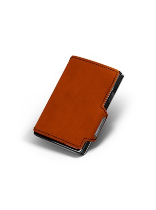 Oranžová kožená peněženka  Mondraghi Racing 