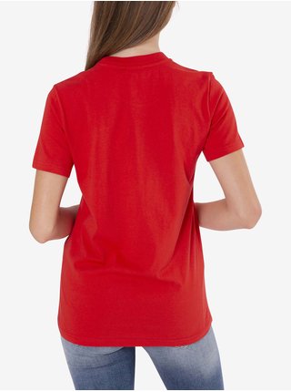 Červené dámské tričko s nášivkou Diesel
