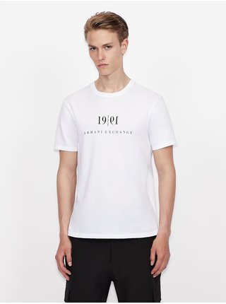 Bílé pánké tričko s potiskem Armani Exchange