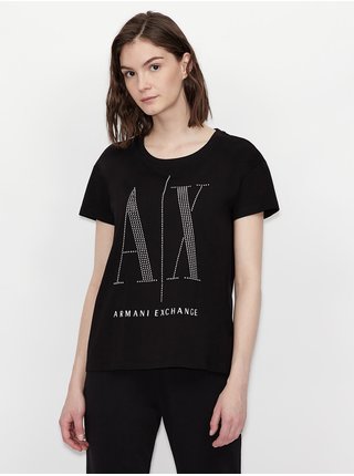 Černé dámské tričko Armani Exchange