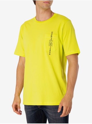 Žluté pánské tričko Diesel Just-Pocket