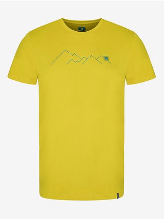 Žluté pánské tričko s potiskem Loap Mudd 