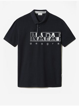 Černé pánské tričko s potiskem Napapijri Eallar 