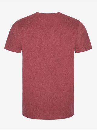 Červené pánské žíhané tričko s potiskem Loap Bopur 
