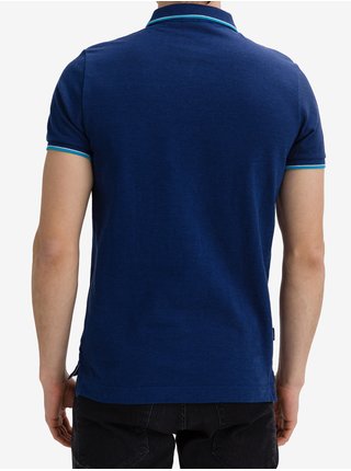 Modré pánské polo tričko Superdry Pique 