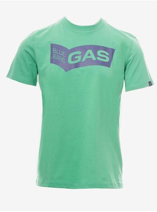 Mentolové pánské triko s potiskem GAS Mauri