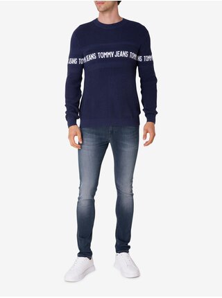 Tmavě modrý pánský svetr Tommy Jeans