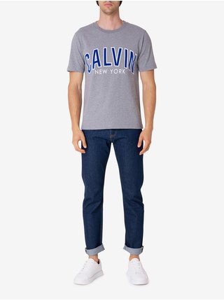 Svetlošedé pánske tričko Calvin Klein Jeans