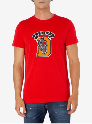 Červené pánské tričko Diesel T-Diego-B4