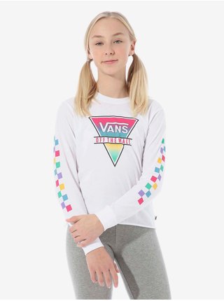 Bílé holčičí tričko s potiskem Vans