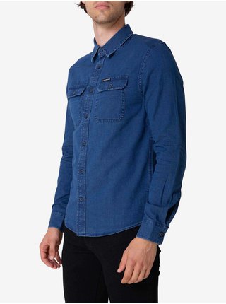 Modrá pánska rifľová košeľa Calvin Klein Jeans