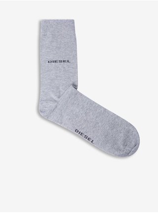 Sada tří pánských ponožek v šedé barvě Diesel Skm-Robin