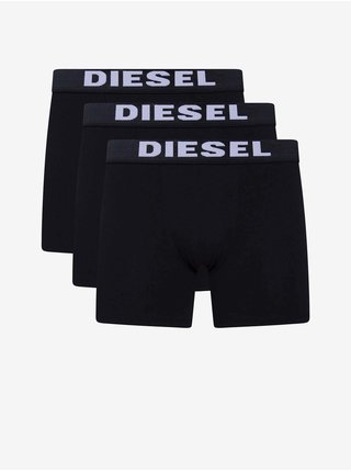 Sada tří pánských boxerek v černé barvě Diesel