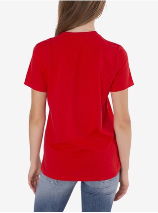 Červené dámské tričko s potiskem Diesel