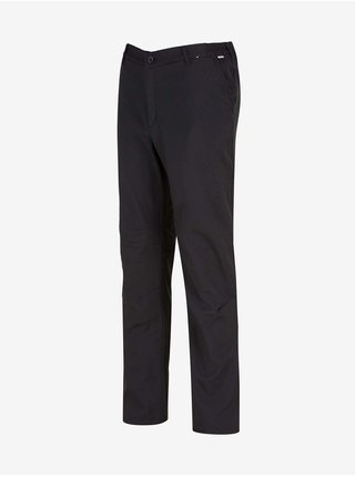 Černé pánské voděodpudivé softshellové kalhoty Regatta Fenton