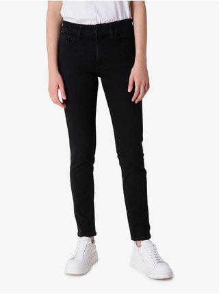 Černé dámské zkrácené skinny fit džíny Calvin Klein Jeans